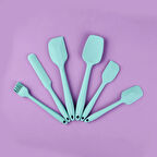 Star 6'lı Silikon Servis Seti - Mavi