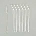 6'lı Cam Pipet ve Fırça Seti - Şeffaf