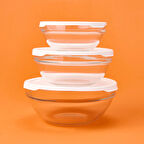 Chef Saklama Kabı Takımı - Şeffaf / Beyaz