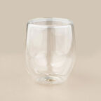 Çift Cidarlı Bardak - Şeffaf - 250 ml