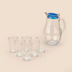 Bistro Su Seti - Şeffaf / Mavi - 1850 ml