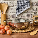 Paslanmaz Çelik Karnıyarık Tenceresi - Gri - 26 cm