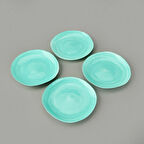 Kitchen Kronos 4'lü Tabak - Mavi - 16 cm