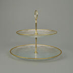 Kitchen Paloma 2 Katlı Kurabiyelik - Şeffaf / Altın