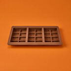 3'lü Dubai Çikolatası Kalıbı - Kahverengi