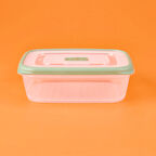 Plastik Saklama Kabı - Şeffaf / Yeşil - 1 lt