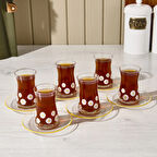 Fiona 12 Parça Çay Seti - Şeffaf - 170 ml