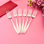 Monaco 6'lı Yemek Çatalı - Inox