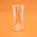 Çift Cidarlı Figürlü Meşrubat Bardağı - Şeffaf - 300 ml