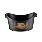 Metal Kayık Ekmeklik - Siyah