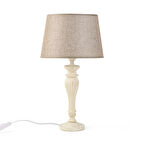 Lighting French Cottage Abajur - Eskitme Krem Ayak / Kahverengi