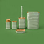 Bath Luna Kare 5 li Banyo Seti - Yeşil