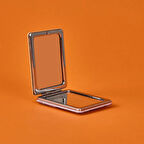 Simli Mini Cep Aynası - Asorti - 8x6x2 cm