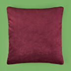 Soft Shiney Kırlent - Mürdüm - 40x40 cm