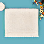 Soft French Cottage Kroşeli El Havlusu - Ekru - 30x50 cm