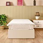 Soft Sane Tek Kişilik Sıvı Geçirmez Lastikli Alez - Beyaz - 100x200 cm