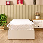 Soft Nando Basic Lastikli Alez - Beyaz - 100x200 cm