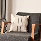 Soft Riley Kırlent - Ekru - 40x40 cm