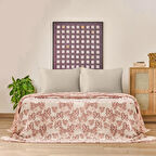 Soft Belloria Çift Kişilik Yatak Örtüsü - Kiremit - 220x255 cm