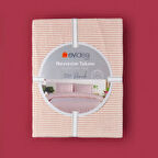 Soft Stripe Tek Kişilik Nevresim Takımı - Kiremit