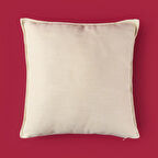 Soft Palm Breeze Haris Kırlent - Bej - 45x45 cm