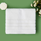 Soft Palm Breeze Devon Yüz Havlusu - Ekru - 50x90 cm