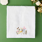 Soft Granny Summer Nugas Yüz Havlusu - Ekru - 50x90 cm