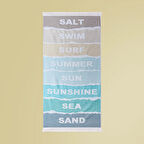 Soft Amelia Plaj Havlusu - Renkli - 70x140 cm