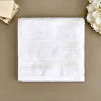 Soft Lapa Yüz Havlusu - Beyaz - 50x90 cm