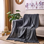 Soft Koltuk Şalı - Gri - 180x210 cm