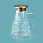 Kesik Cam Sürahi - Şeffaf - 1,8 lt