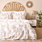 Soft Breeze Çift Kişilik Nevresim Takımı - Beyaz