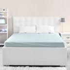 Pamuklu Penye Tek Kişilik Çarşaf - Mint - 100x200 cm