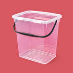 Life Q-Box Saplı Saklama Kabı - Şeffaf - 6 lt