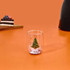 Kitchen Borosilikat Ağaç Desenli Kupa - Renkli - 300 ml