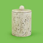 Bath Traverten Görünümlü Çöp Kovası - Gri - 2 lt