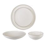 Rossel Premium 24 Parça Bone China Yaldızlı Yemek Takımı 75200