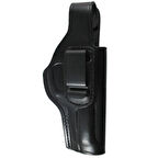 Sig Sauer P-320 Belt Maşalı Deri Kılıf Siyah