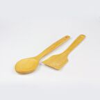 Ahşap Spatula ve Ahşap Servis Kaşığı 2 li Set