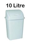 Plastik 10 Litre Klik Kapaklı Çöp Kovası Açık Mavi