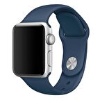 Apple Watch Seri 1/2/3/4/5 42 mm Kordon Spor Kayışı Yumuşak Silikon