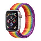 Apple Watch Seri 1/2/3/4/5/6/SE 40mm Kordon Kumaş Dokuma Kayış Örme Bileklik