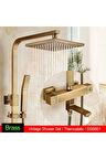 Banyo Bataryası Duş Seti Antik Bronz Termastatlı Yeni Ürün 5 Yıl Garantili Yeni Model