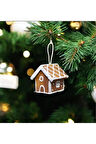 Yılbaşı Süsü Kurabiye Ev 8 cm