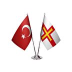 Guernsey İkili Masa Bayrağı