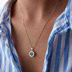 Greek Çerçeve Göz Kolye