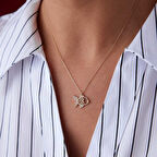 Taşlı Balık Kolye