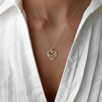 Kalp Petek Arı Kolye