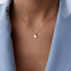 Klasik Sade Kelebek Kolye