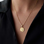 Akrep Burcu Plaka Kolye